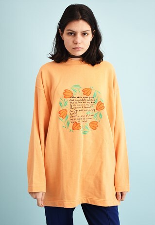 90'S RETRO ATHLEISURE SPORTS SLOGAN PASTEL SWEATSHIRT JUMPER