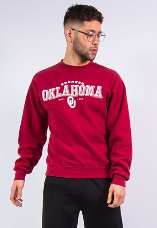 VINTAGE OKLAHOMA SOONERS SWEATSHIRT USA COLLEGE SWEATER