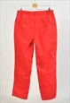 VINTAGE 90S WORKERS TROUSERS IN RED