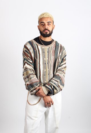 VINTAGE COOGI STYLE COSBY KNITTED SWEATSHIRT