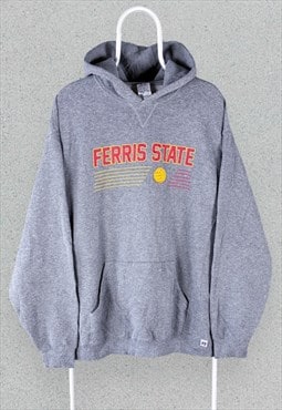 Vintage Russell Athletic Grey Hoodie Ferris State Mens XL