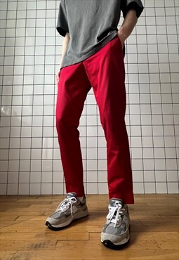 GUCCI Pants Riding Trousers Red