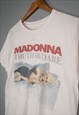 VINTAGE 1991 MADONNA TRUTH OR DARE T-SHIRT LIGHT PINK SMALL
