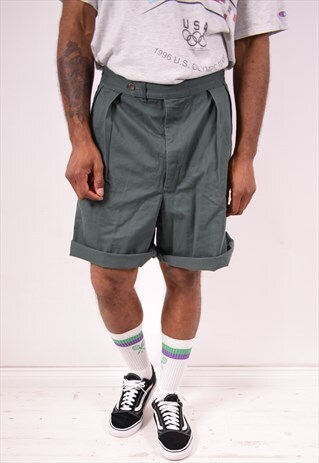 POLO RALPH LAUREN MENS VINTAGE SHORTS W38 KHAKI 90S