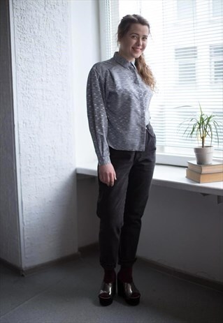 VINTAGE 70'S GREY SHIRT