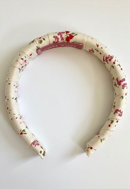 Cream Floral Headband 