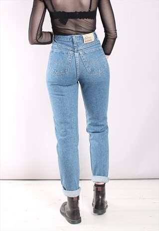VINTAGE 90S BLUE DENIM DEADSTOCK HIGH WAISTED JEANS