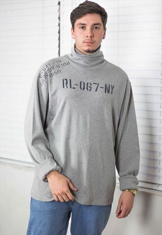 VINTAGE POLO SPORT RALPH LAUREN ROLL NECK JUMPER XXL 20.1