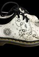 PAISLEY WHITE BLACK BROGUE ALTERNATIVE SHOE 