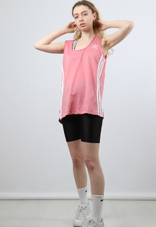ADIDAS LARGE PINK PRINTED LOGO VEST