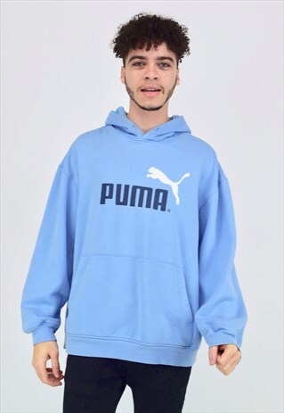 VINTAGE 90'S PUMA BLUE HOODIE