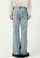 KALODIS TREND MICRO-FLARE SOLID COLOR STRAIGHT JEANS