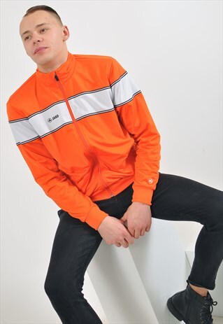 VINTAGE 90'S TRACK JACKET IN ORANGE