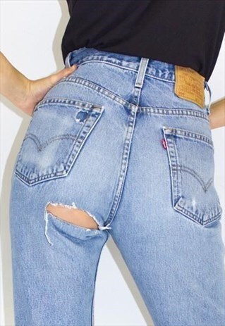 VINTAGE 80'S STONEWASH CHEEKY BUM 501 LEVI'S