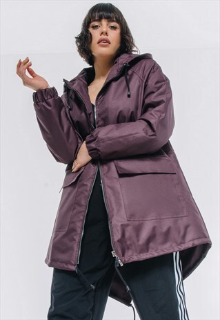 WARM WINTER COAT / PARKA IN BURGUND COLOUR