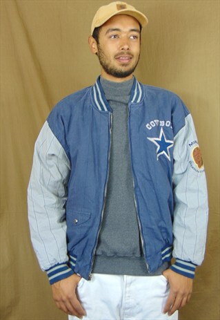 NFL COWBOYS SUPER BOWL SPORTSWEAR BOMBER JACKET LARGE