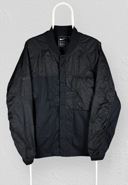 Nike Running Black Windbreaker Jacket Mens Medium