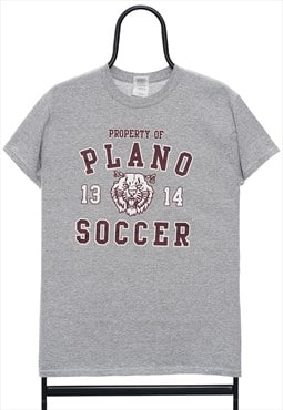 Vintage Plano Soccer Graphic Grey TShirt Womens
