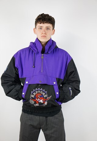 VINTAGE NBA TORONTO RAPTORS PADDED SHELL JACKET