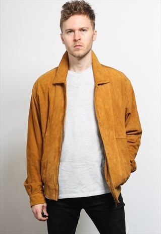 VINTAGE SUEDE BOMBER JACKET