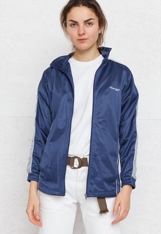reebok jacket vintage blue