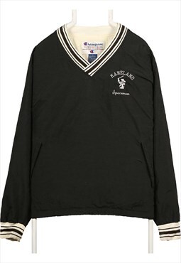 Vintage 90's Champion Windbreaker Jacket V Neck Lightweight