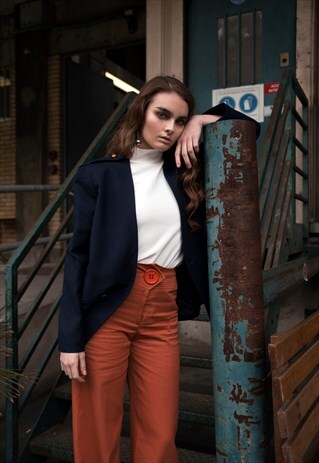 ROYAL NAVY WOOL BLAZER