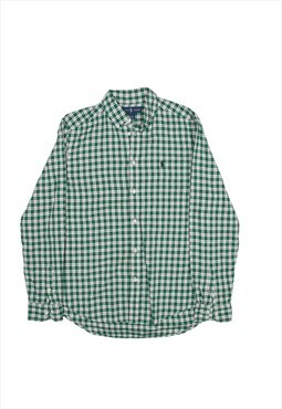 RALPH LAUREN Shirt Green Check Long Sleeve Mens S