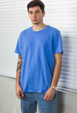 VINTAGE TOMMY HILFIGER T-SHIRT LOGO 90S XL 7.1