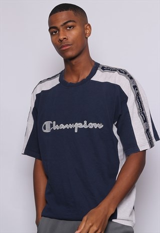 champion tape t shirt