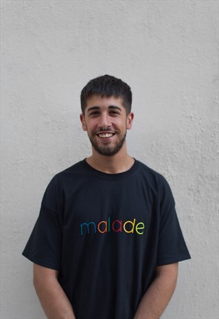 MALADE NATION T-SHIRT BLACK - COOLER COULEUR