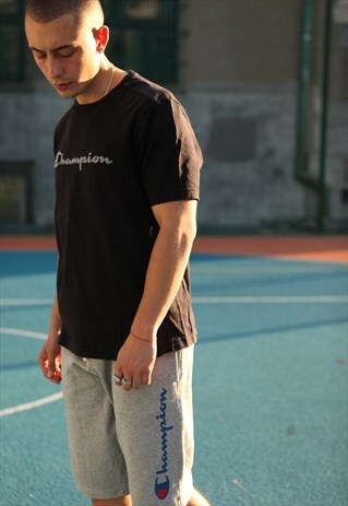 VINTAGE CHAMPION SHORTS GREY LOGO