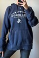 UNISEX VINTAGE NIKE NAVY BLUE HYDE SCHOOL FOOTBALL HOODIE