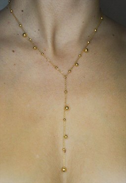 Gold Cleavage Necklace