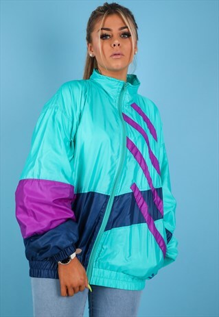 VINTAGE PUMA SHELL JACKET IN MULTI NJ653