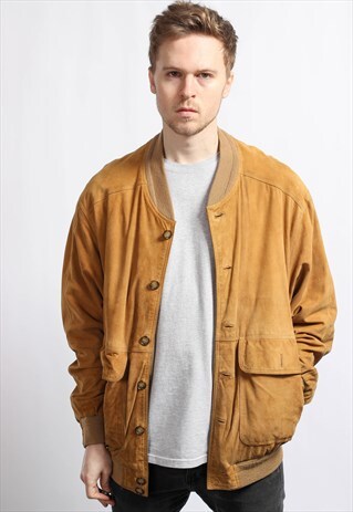 VINTAGE SUEDE BOMBER JACKET