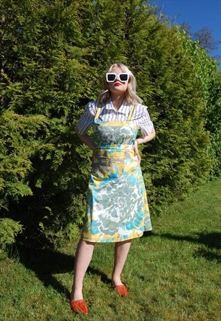 Vintage 80's cool tie-dye hippie summer light festival dress