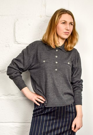 VINTAGE 90S GREY JUMPER