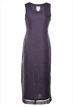 Petites Purple Maxi Dress - M