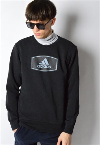 BLACK ADIDAS SWEATSHIRT