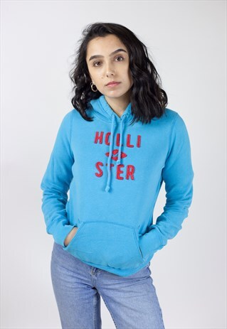 VINTAGE HOLLISTER BLUE HOODIE