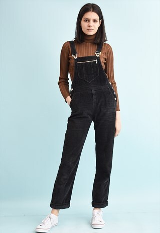 90'S RETRO CORDUROY OVERALLS DUNGAREES