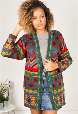LAST UNIT SALE / VINTAGE 80S CASUAL KNIT CARDIGAN
