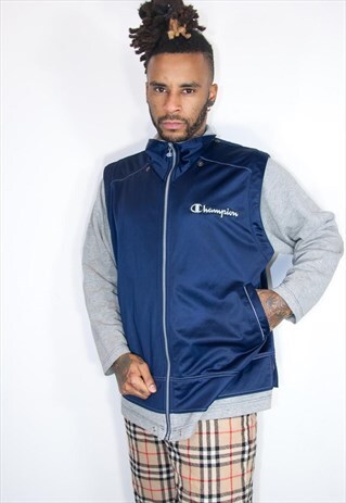 CHAMPION EMBROIDED POLY SWEATSHIRT