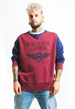 VINTAGE 80S POLO RALPH LAUREN SWEATSHIRT / S4256