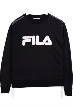 Fila 90's Spellout Logo Heavyweight Crewneck Sweatshirt Medi
