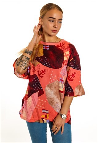 VINTAGE PATTERNED T-SHIRT T312