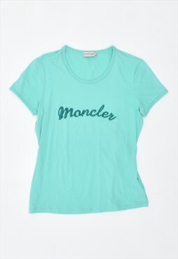 Vintage 90's Moncler T-Shirt Top Green