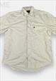Timberland vintage white shirt sleeve button shirts size L