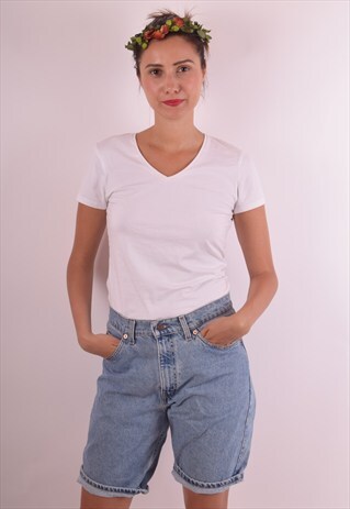 VINTAGE LEVI'S 550 DENIM SHORT W31 (577)